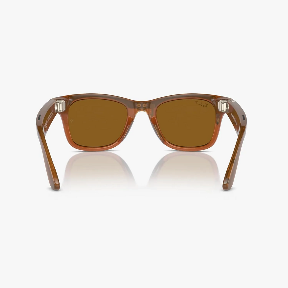 Смарт-окуляри Ray-ban Meta Matte Shiny Caramel Transparent / Polarized Brown 102317 фото