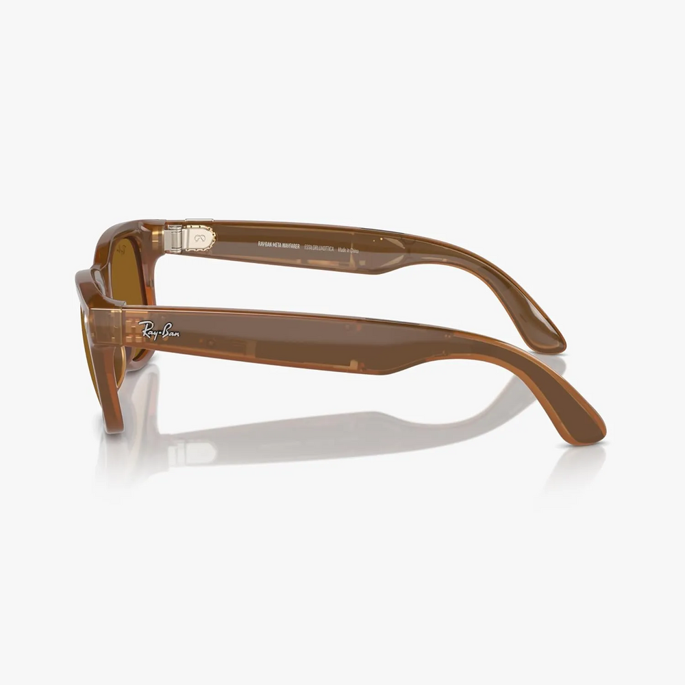 Смарт-окуляри Ray-ban Meta Matte Shiny Caramel Transparent / Polarized Brown 102317 фото