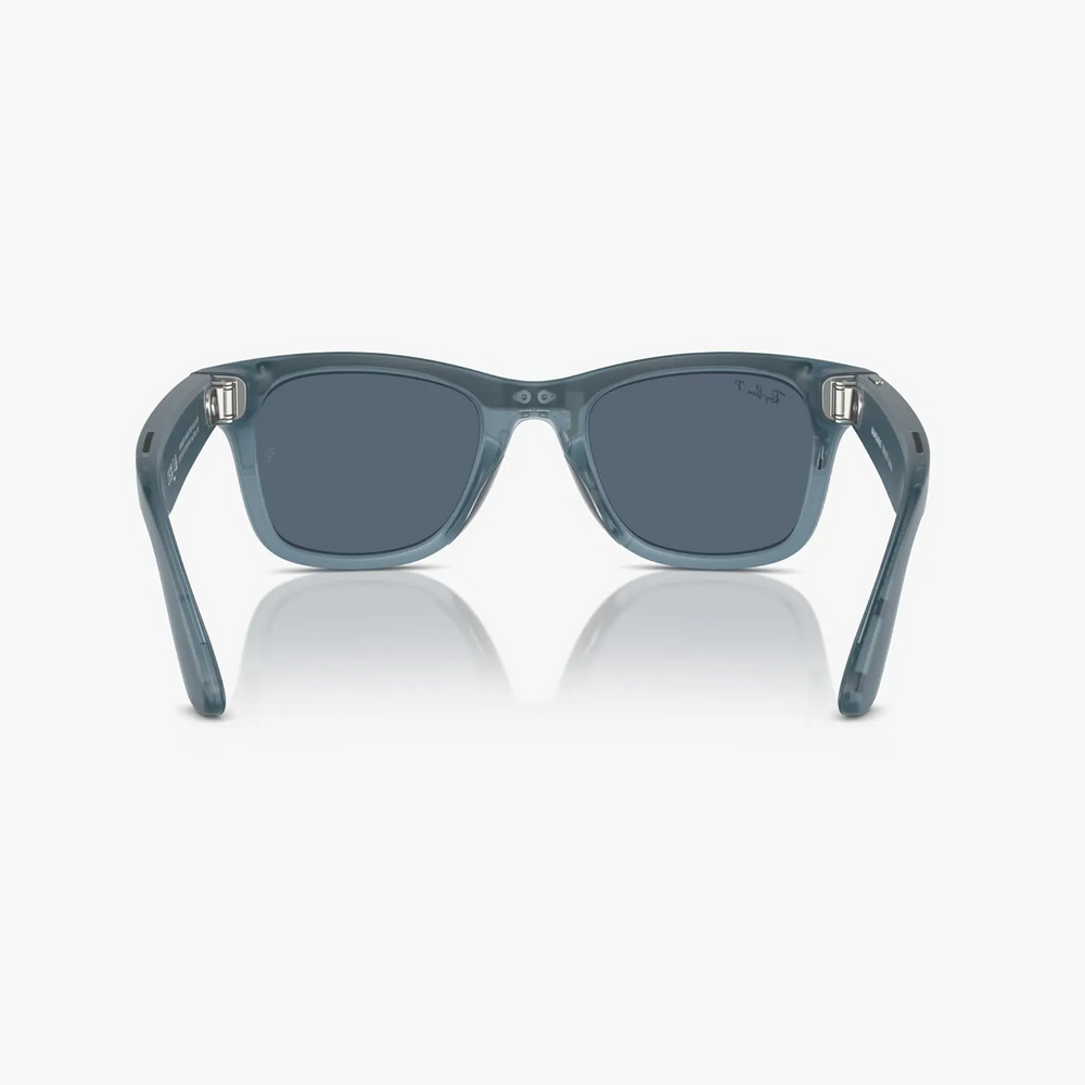 Смарт-окуляри Ray-ban Meta Matte Black Matte Jeans Transparent, Polarized Dusty Blue 102318 фото