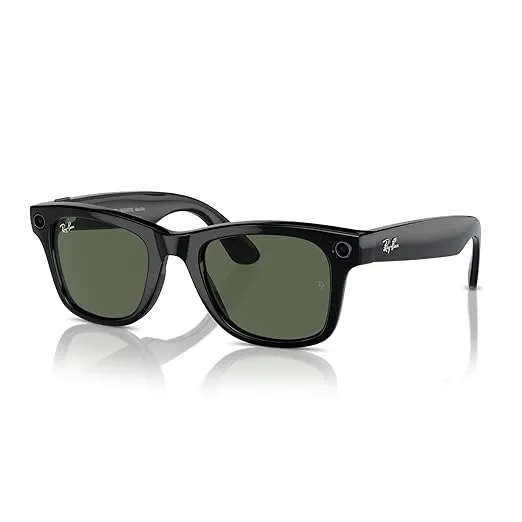 Смарт-очки Ray-ban Meta Wayfarer Shiny Black, G15 Green 102320 фото