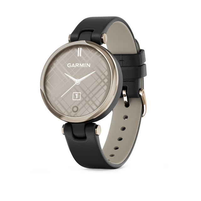 Смарт-часы Garmin Lily Classic Edition Cream Gold Bezel with Black Case and Italian Leather Band (010-02384-B1) 101980 фото