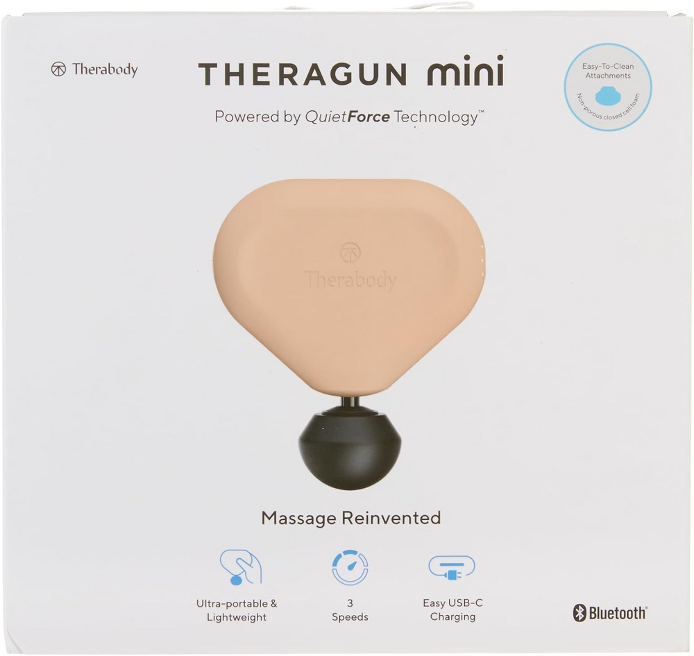 Перкусійний масажер Theragun mini, 2-е покоління (Desert Rose) 102365 фото