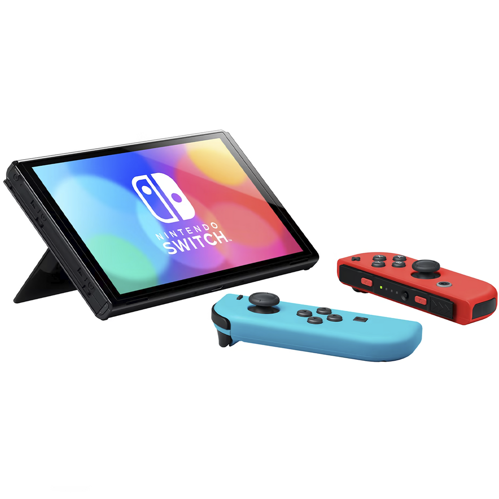 Портативна ігрова приставка Nintendo Switch OLED with Neon Blue and Neon Red Joy-Con (045496453442) 100116 фото