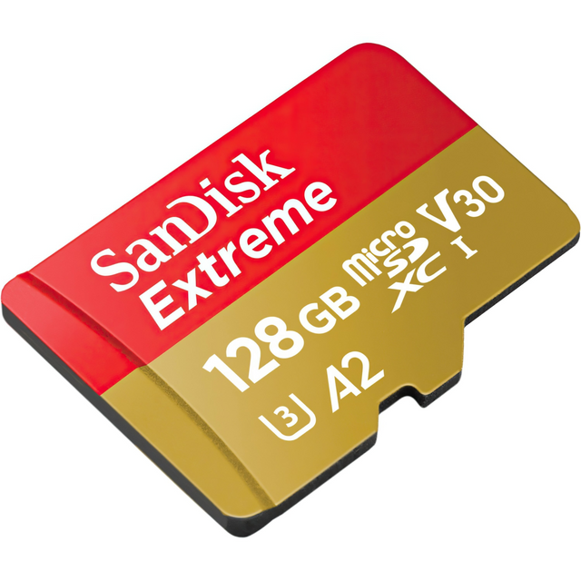 Карта памяти SanDisk 128 GB microSDXC UHS-I U3 Extreme A2 V30 SDSQXA1-128G-GN6MN 100229 фото