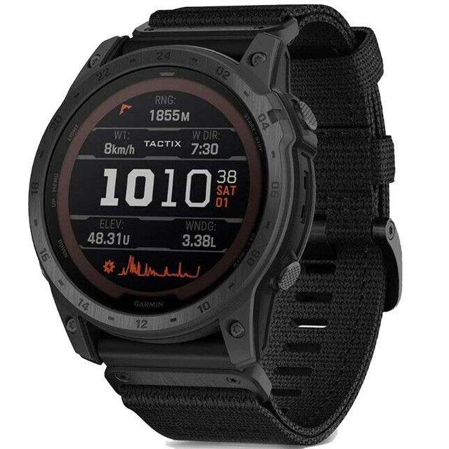 Смарт-часы Garmin Tactix 7 Pro Ballistics Edition S. Powered T. Watch w. Applied B. and Nylon Band (010-02704-20/21) 100315 фото