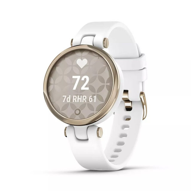 Смарт-годинник Garmin Lily Sport Edition Cream Gold Bezel with White Case and S. Band (010-02384-10/00) 101974 фото