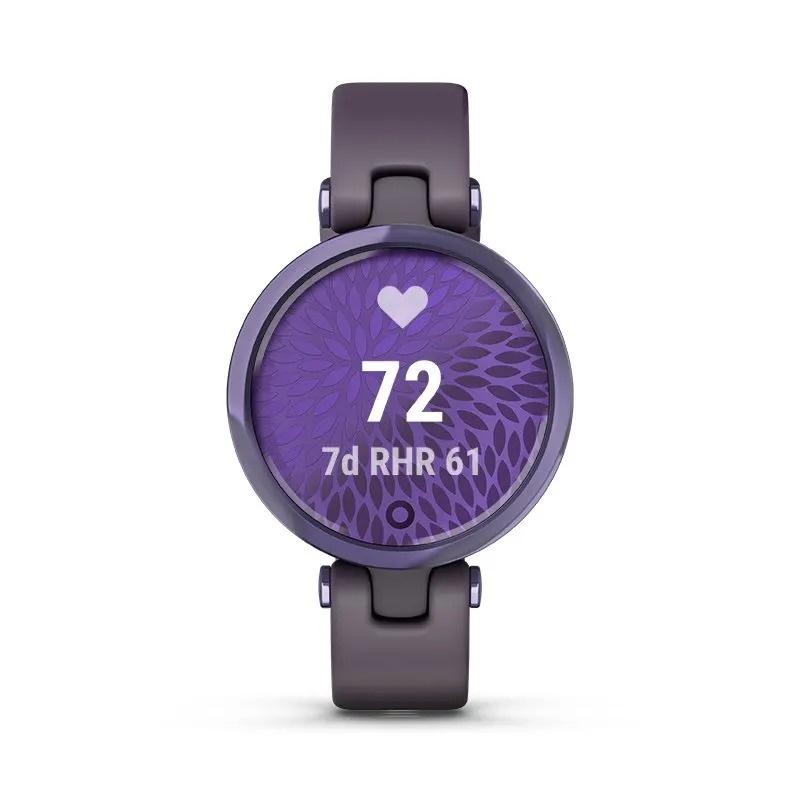 Смарт-годинник Garmin Lily Sport Edition Midnight Orchid Bezel with Deep Orchid Case and Silicone Band (010-02384-12/02) 101996 фото
