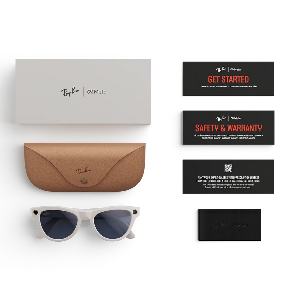 Смарт-окуляри Ray-Ban Meta Skyler Gen 2 Stand.Shiny Chalky Gray Frame/Clear to Sapphire Transit.Lenses (RW4014 6700MF 52-20) 102558 фото