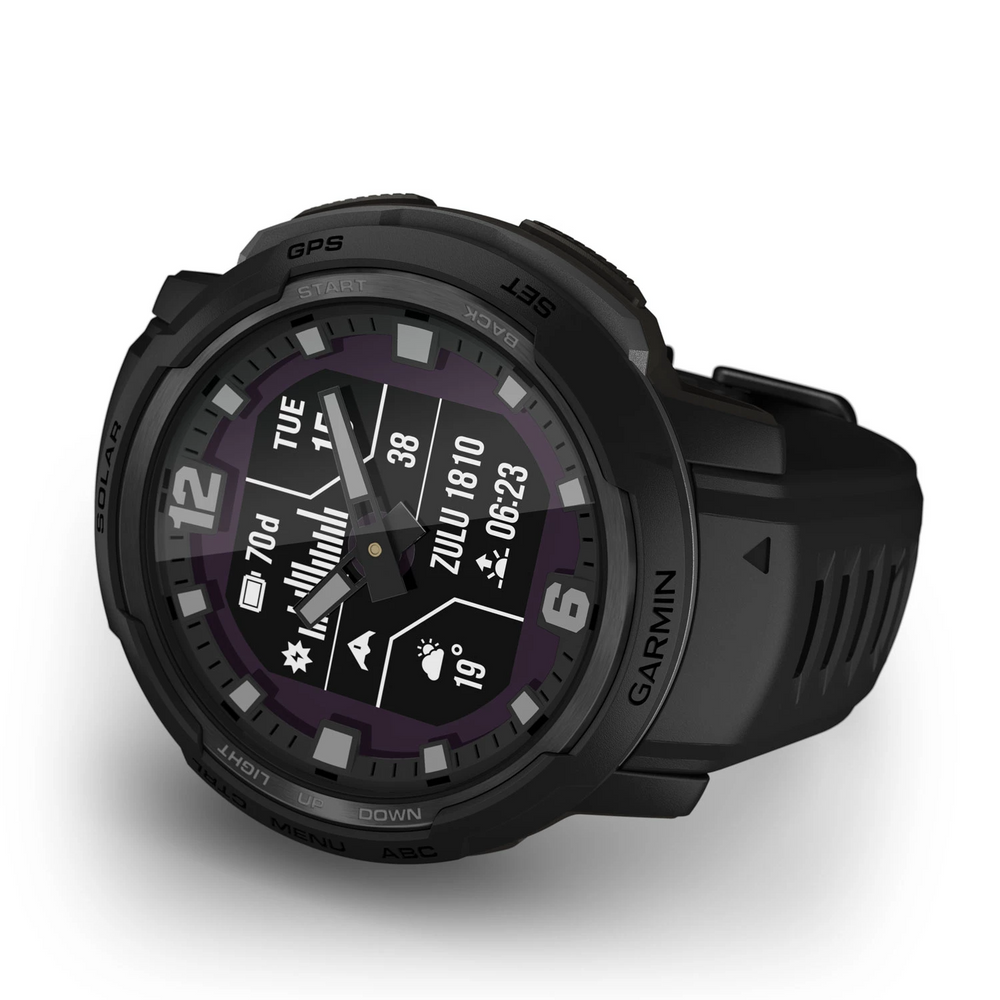 Смарт-годинник Garmin Instinct Crossover Solar - Tactical Edition Black (010-02730-10/00) 102259 фото