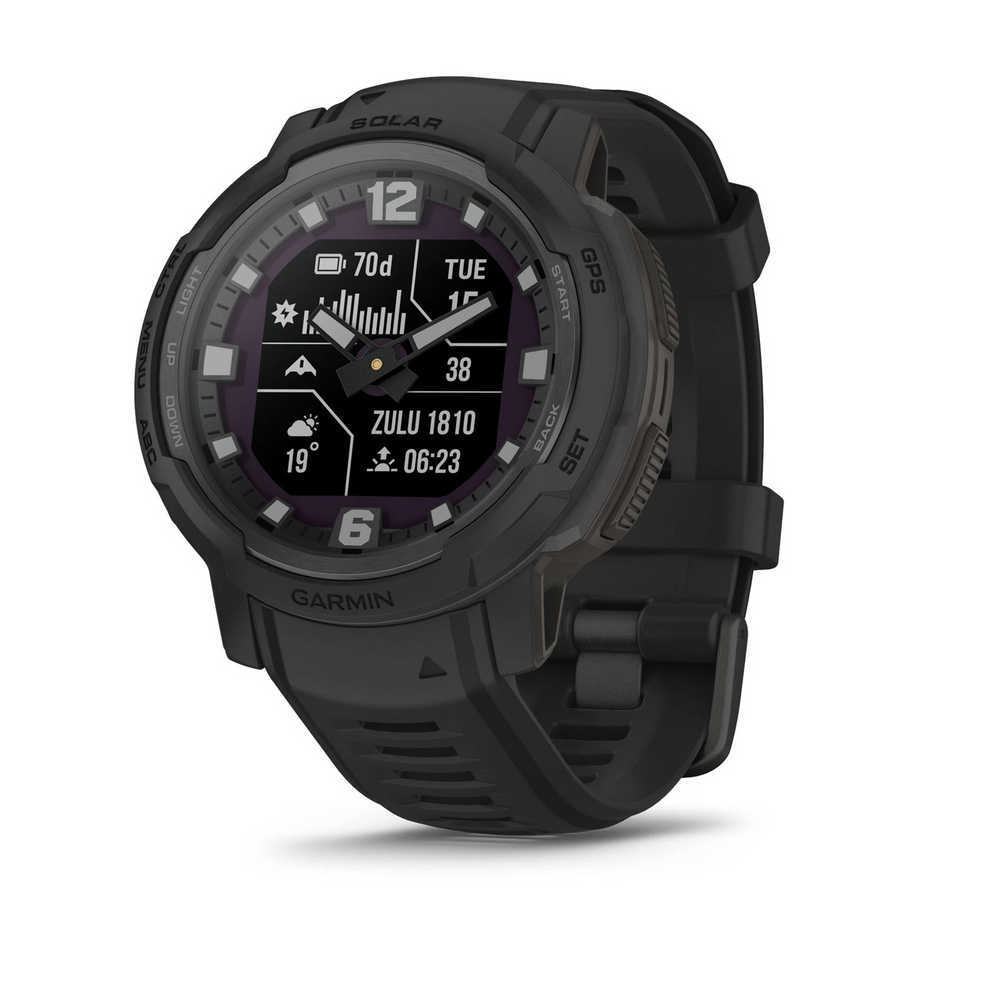 Смарт-годинник Garmin Instinct Crossover Solar - Tactical Edition Black (010-02730-10/00) 102259 фото