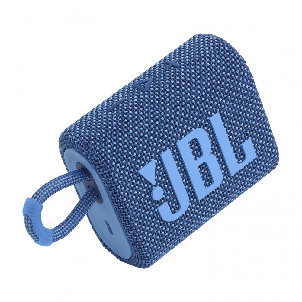 Портативна колонка JBL Go 3 Eco Blue (JBLGO3ECOBLU) 102043 фото