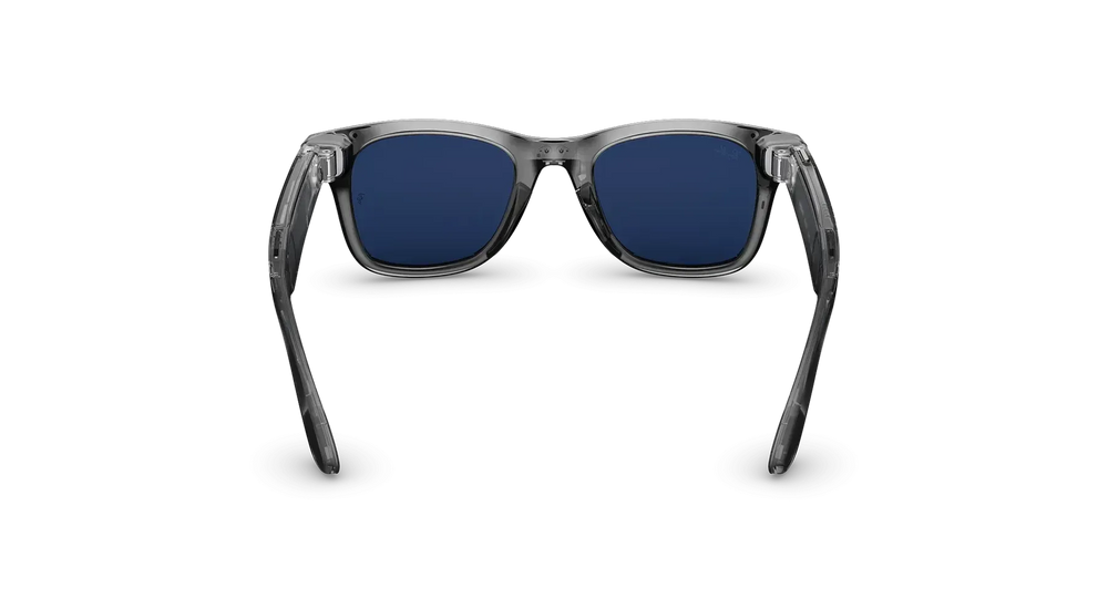 Смарт-окуляри Ray-Ban Meta Wayfarer Gen 2 Standard Shiny Transparent Grey / Clear to Sapphire Transitions (RW4012 6840MF 50-22) 102562 фото