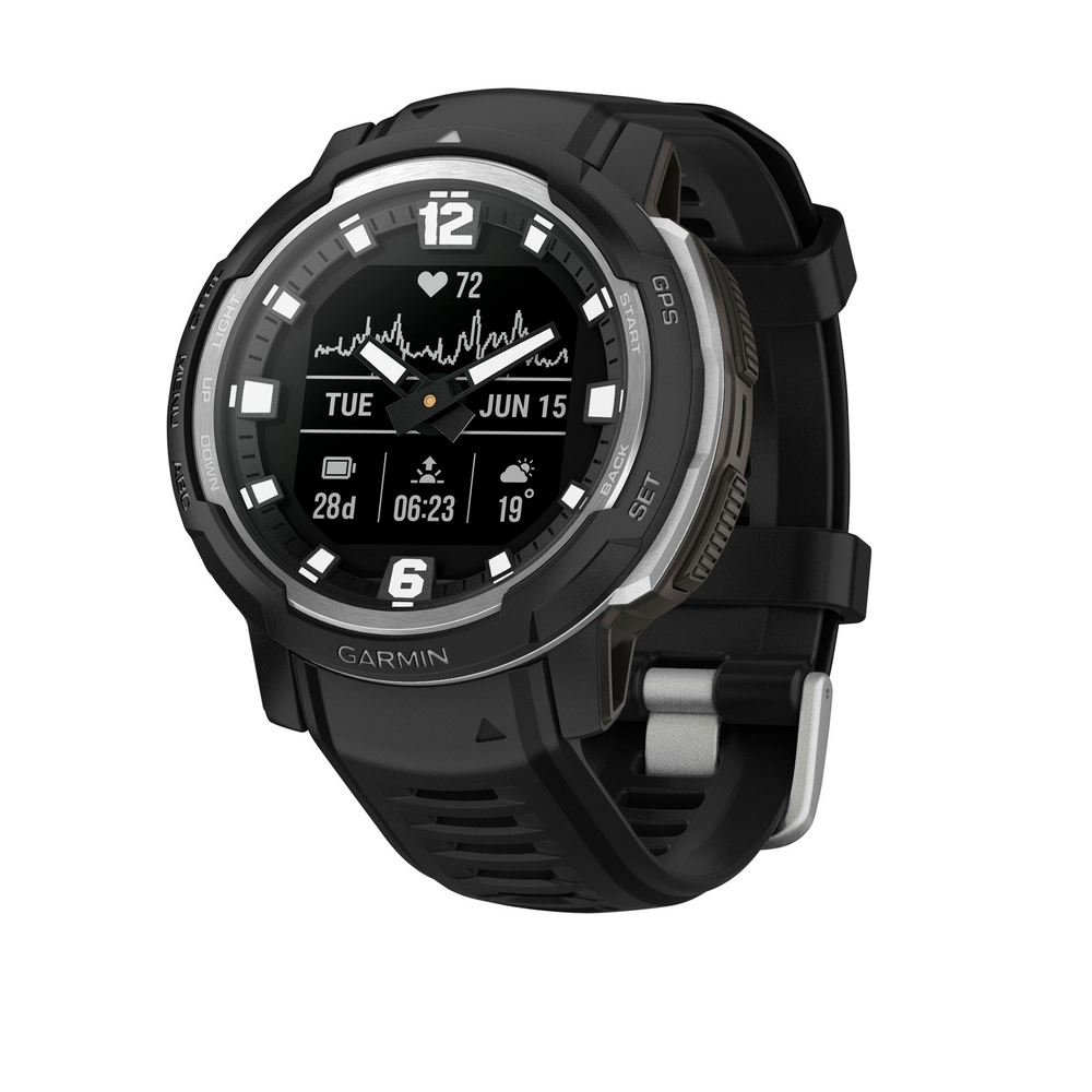 Смарт-годинник Garmin Instinct Crossover - Standard Edition Black (010-02730-13/03) 102241 фото