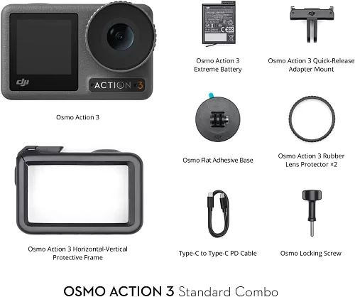 Екшн-камера DJI Osmo Action 3 Standard Combo (CP.OS.00000220.01) 102245 фото