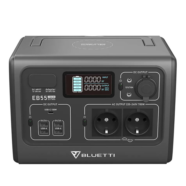 Зарядна станція BLUETTI EB55 Portable Power Station 700W 537Wh (PB930340) 100439 фото