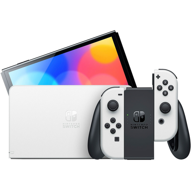 Портативна ігрова приставка Nintendo Switch OLED with White Joy-Con (045496453435) 101913 фото