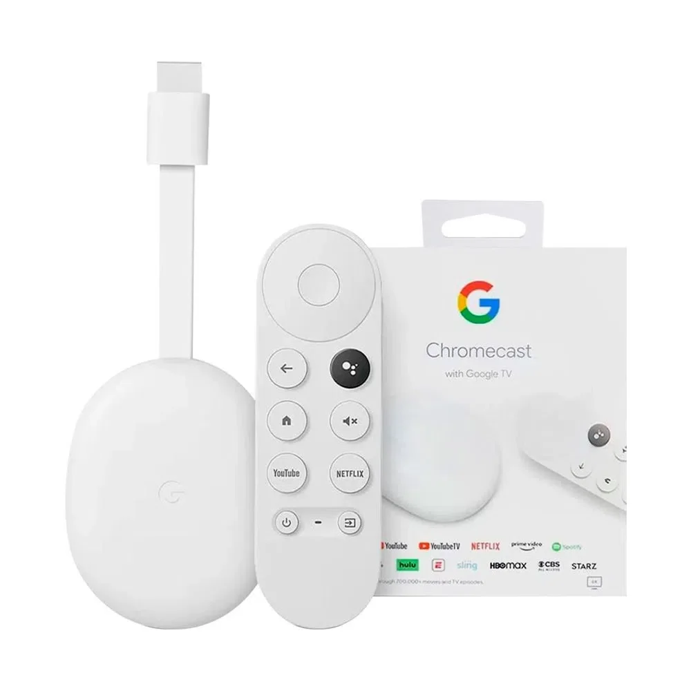 Медіаплеєр Google Chromecast 4K with Google TV Snow (GA01919) 100181 фото